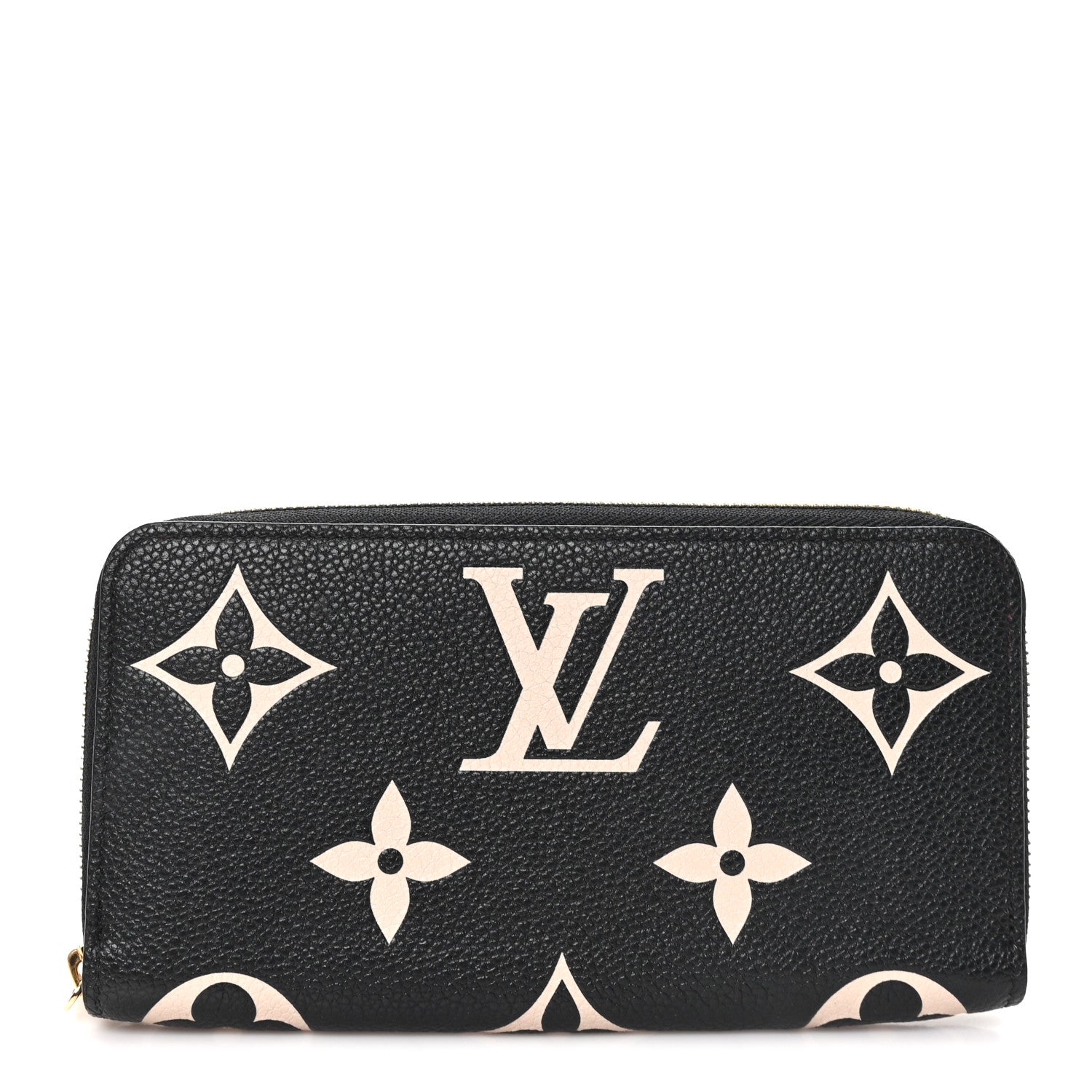 Louis Vuitton Empreinte Monogram Giant Zippy Wallet Black Beige 1 of 7