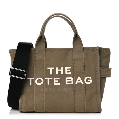 Marc Jacobs Cotton Canvas Small The Traveler Tote Bag Slate Green 1 of 11