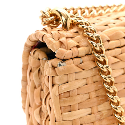 Gucci Glazed Wicker Mini Cestino Shoulder Bag Natural 11 of 11