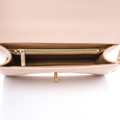 Chanel Lambskin Quilted Small Chic Pearls Flap Beige 5 of 11