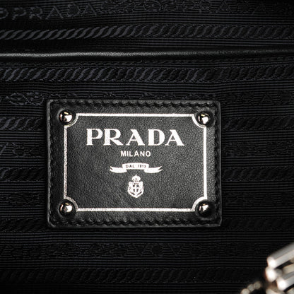 Prada Tessuto Soft Calf Tote Nero Black 6 of 9