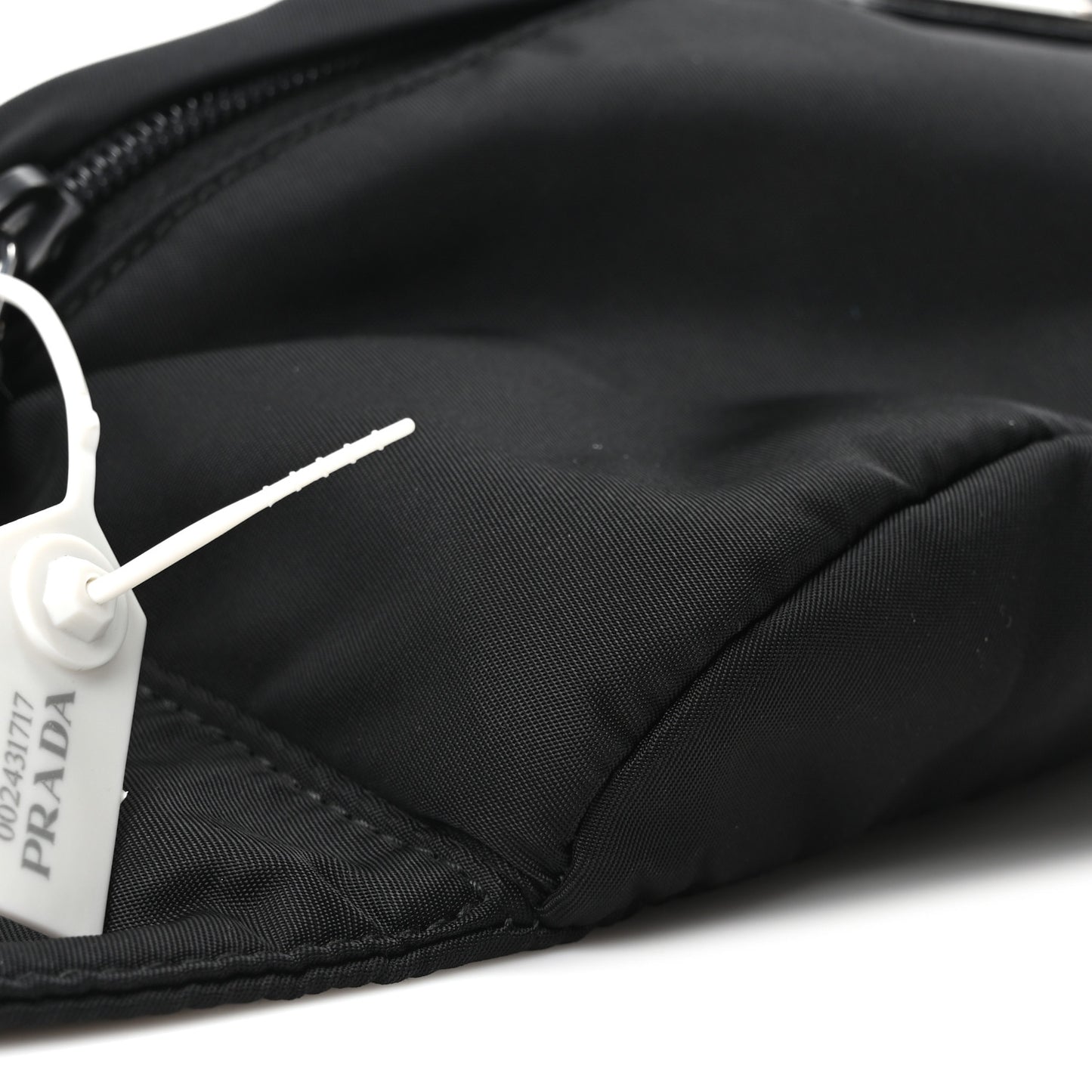 Re-Nylon Saffiano Belt Bag Black