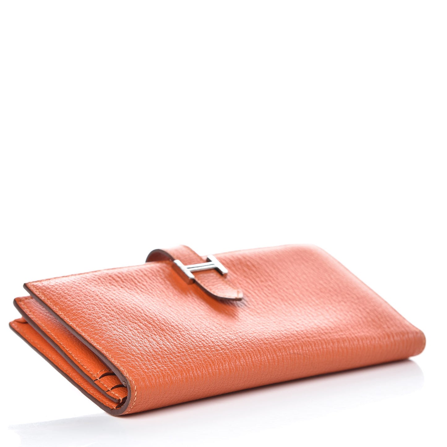 Chevre Mysore Bearn Gusset Wallet Feu