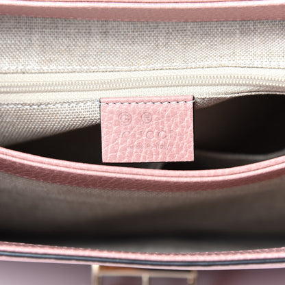 Gucci Dollar Calfskin Medium Interlocking G Top Handle Shoulder Bag Soft Pink 6 of 10