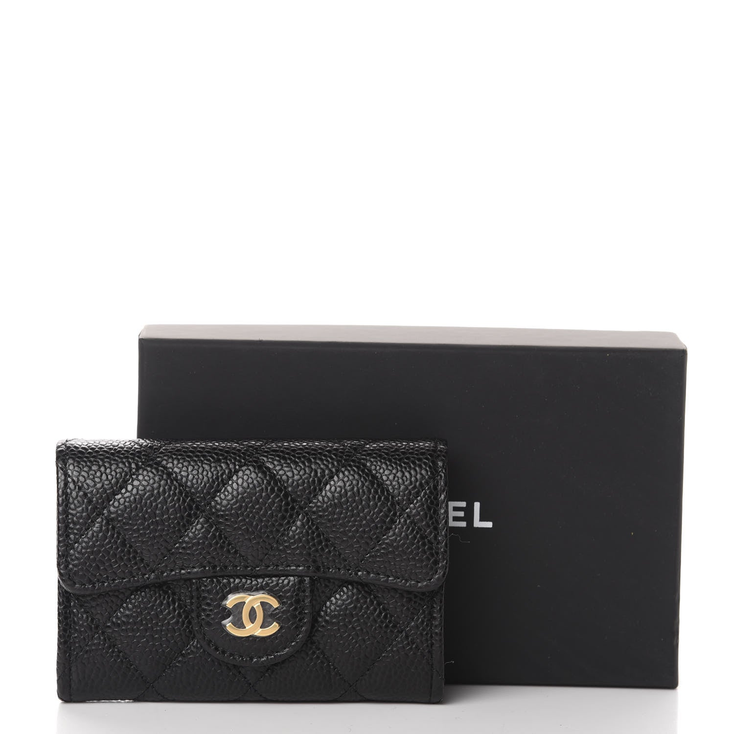 Chanel Caviar Quilted Flap Card Holder Black 9 of 9