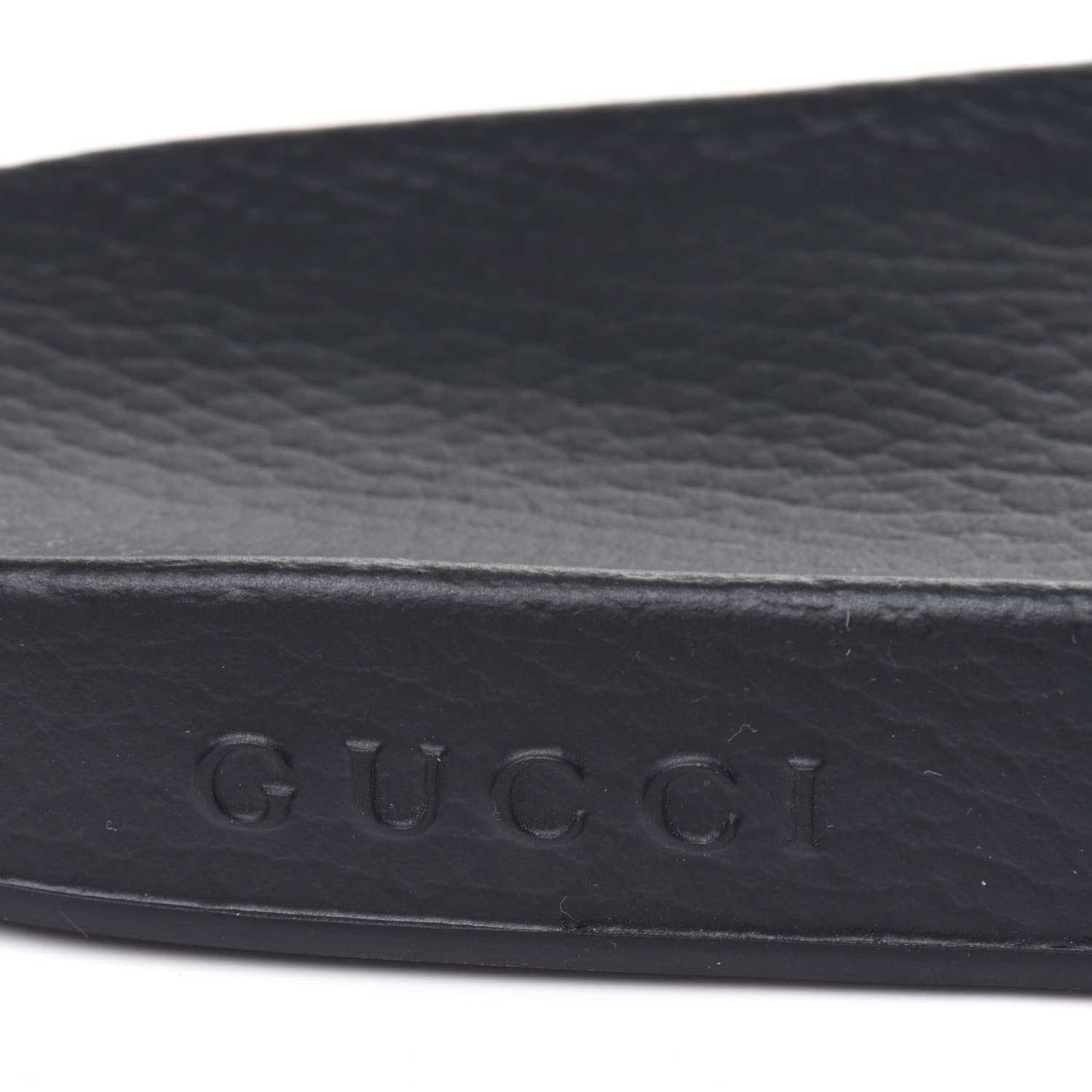 Gucci Rubber Web Mens Pool Slide Sandals 9 Black Green Red 7 of 8