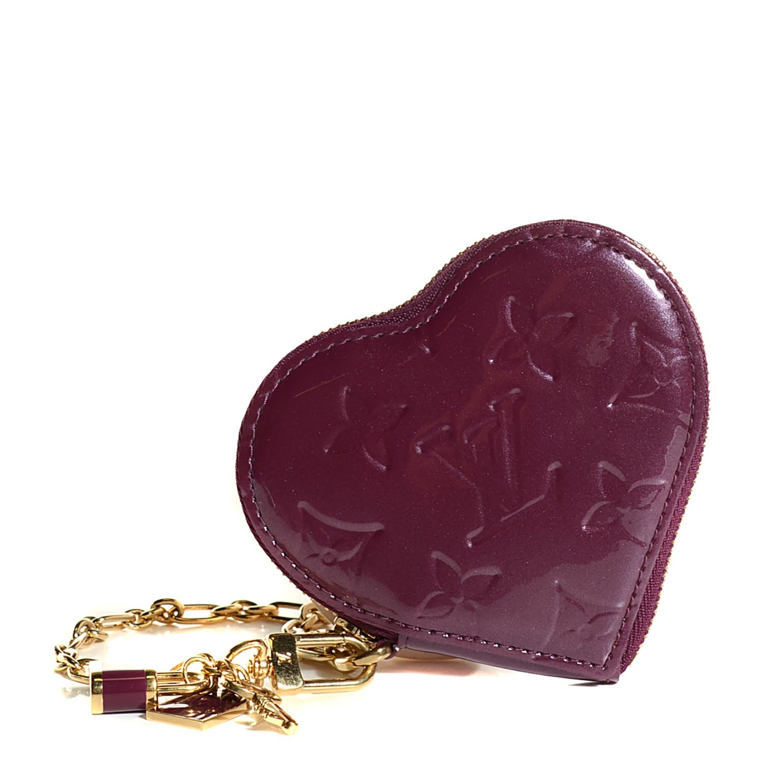 Louis Vuitton Vernis Heart Coin Purse Violet 1 of 7