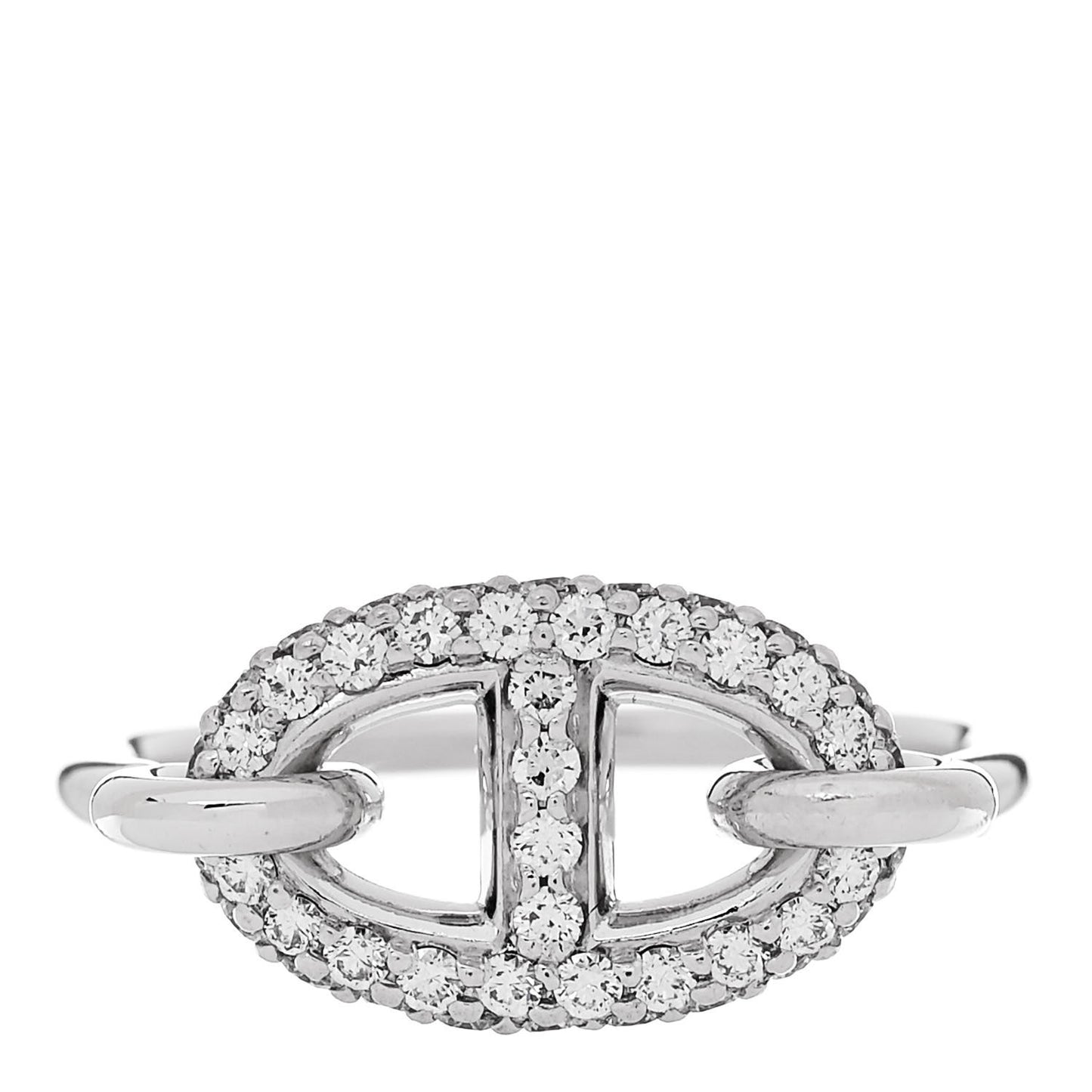 18K White Gold Diamond New Farandole Ring 51 5.75