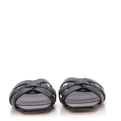 Saint Laurent Calfskin Nu Pied 05 Slide Sandals 35.5 Black 2 of 12