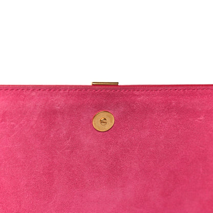 Saint Laurent Calfskin Classic Y Ligne Clutch Fuchsia 19 of 29