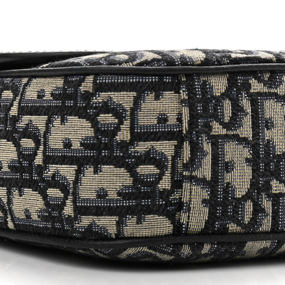 Christian Dior Grained Calfskin Oblique Mini Saddle Messenger Black 8 of 10