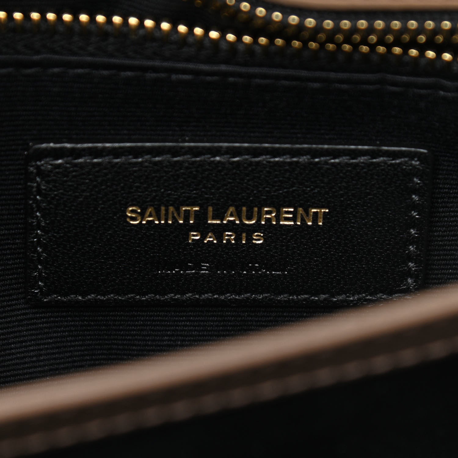 Saint Laurent Calfskin Y Quilted Monogram Toy Loulou Crossbody Bag Taupe 7 of 11