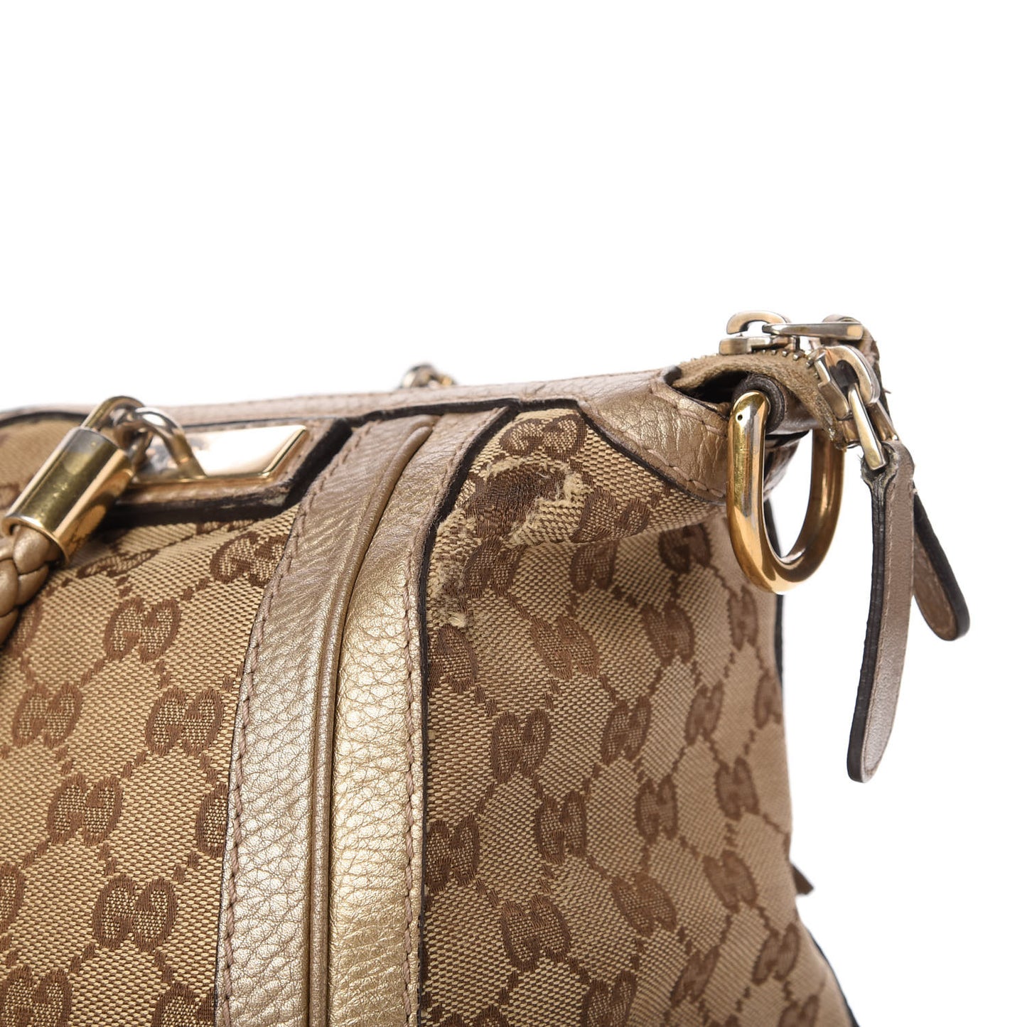 Monogram Medium Bella Tote Gold