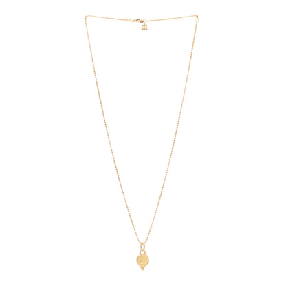 Temple St. Clair 18K Yellow Gold 10mm Angel Pendant Ball Chain Necklace 3 of 6