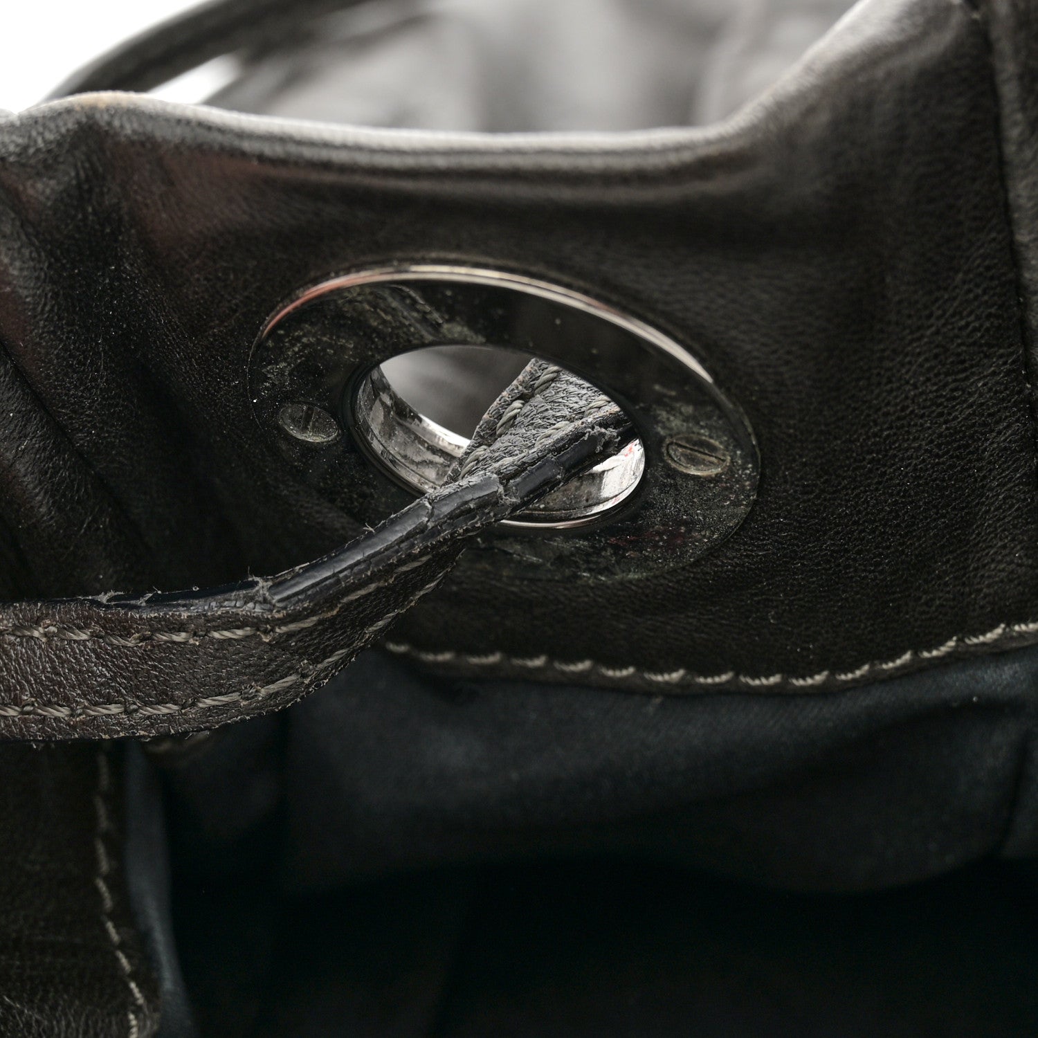 Valentino Garavani Nappa Sequin Chain Glam Tote Dark Grey 16 of 17