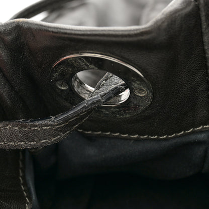 Valentino Garavani Nappa Sequin Chain Glam Tote Dark Grey 16 of 17