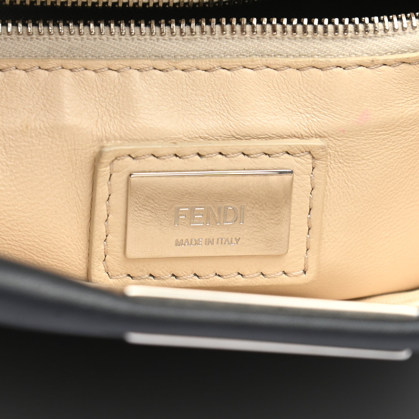 Vitello Seta Nappa Ribbon Mini Peekaboo Iconic Satchel Blue Notte Camelia