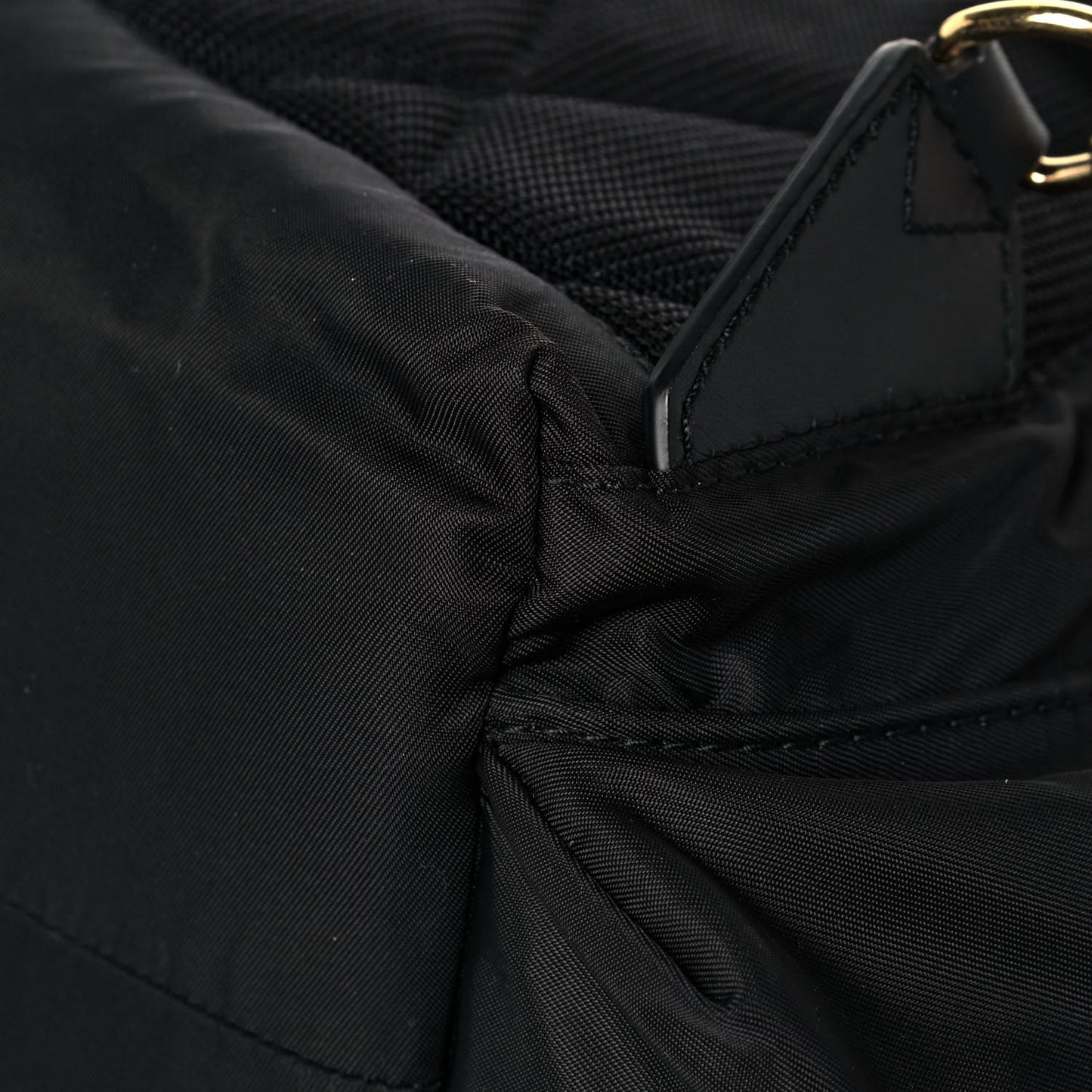 Nylon Large Rucksack Backpack Black