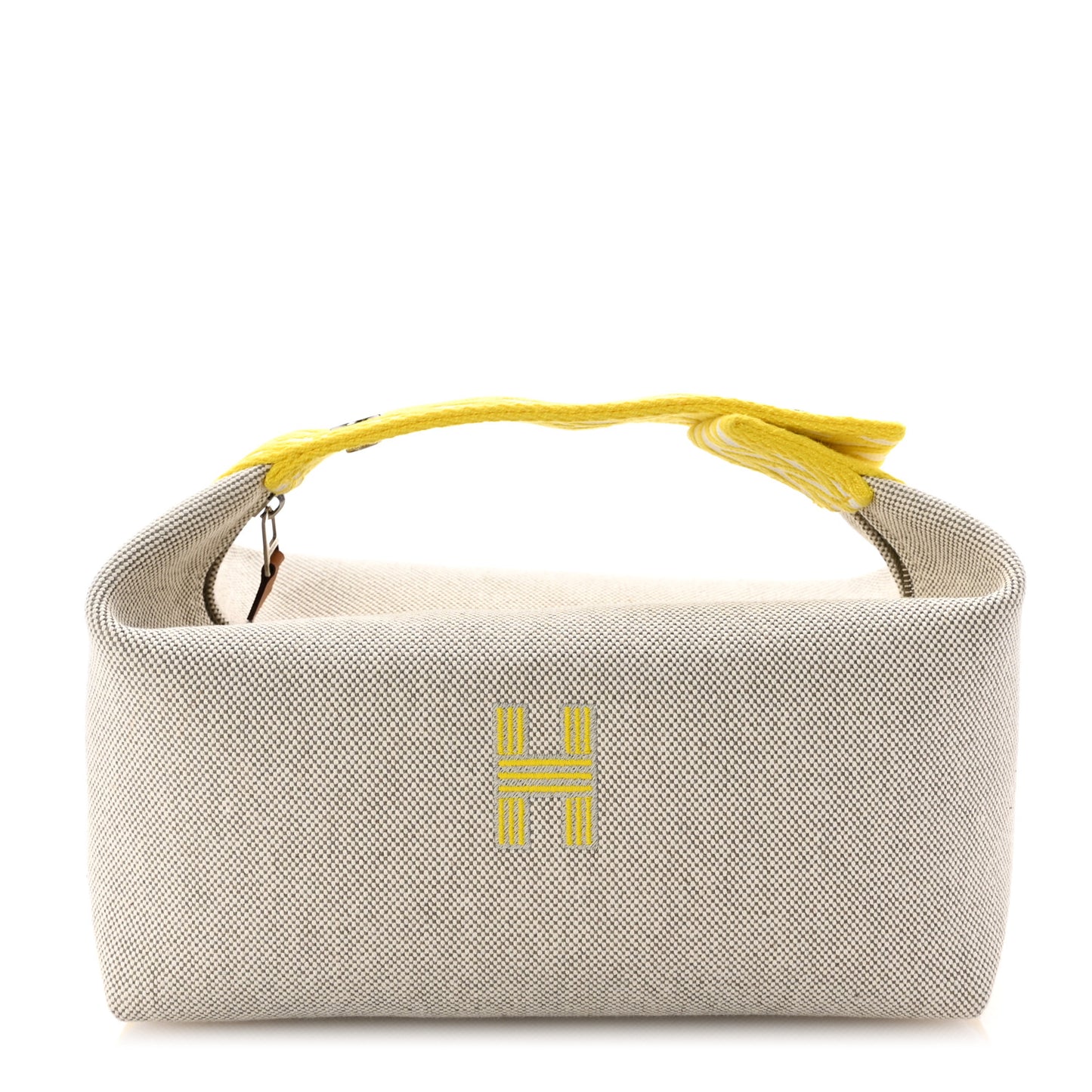 Canvas Small Bride-A-Brac Pouch Natural Jaune Citron
