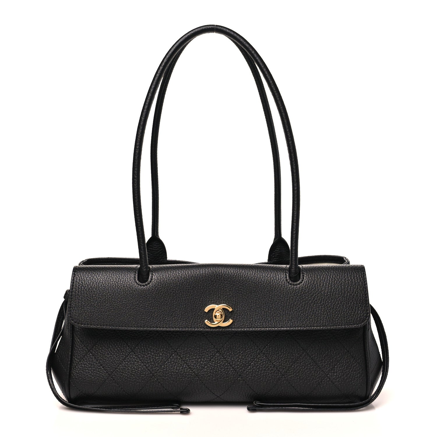 Chanel Grained Calfskin Stitched Urban Essentials Small Shopping Bag Black 1 of 10