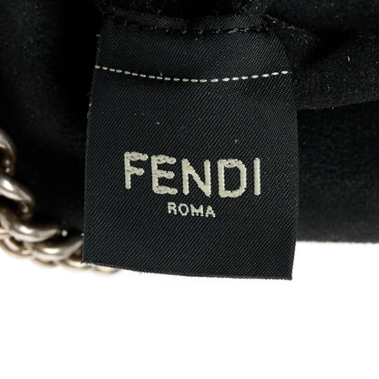Fendi Technical Fabric FF Midi Chain Baguette Black 8 of 11