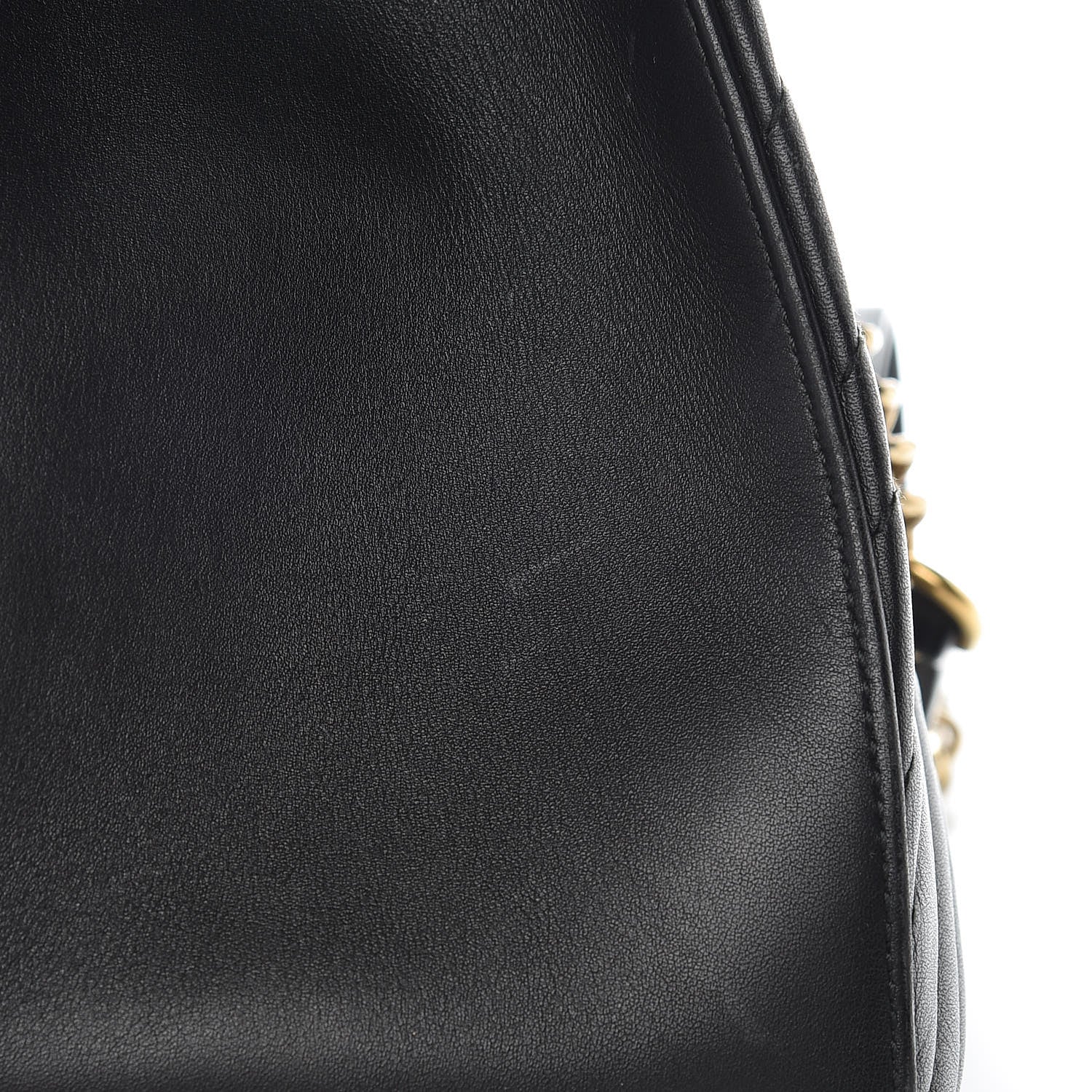 Gucci Calfskin Matelasse Medium GG Marmont Shoulder Tote Bag Black 11 of 11