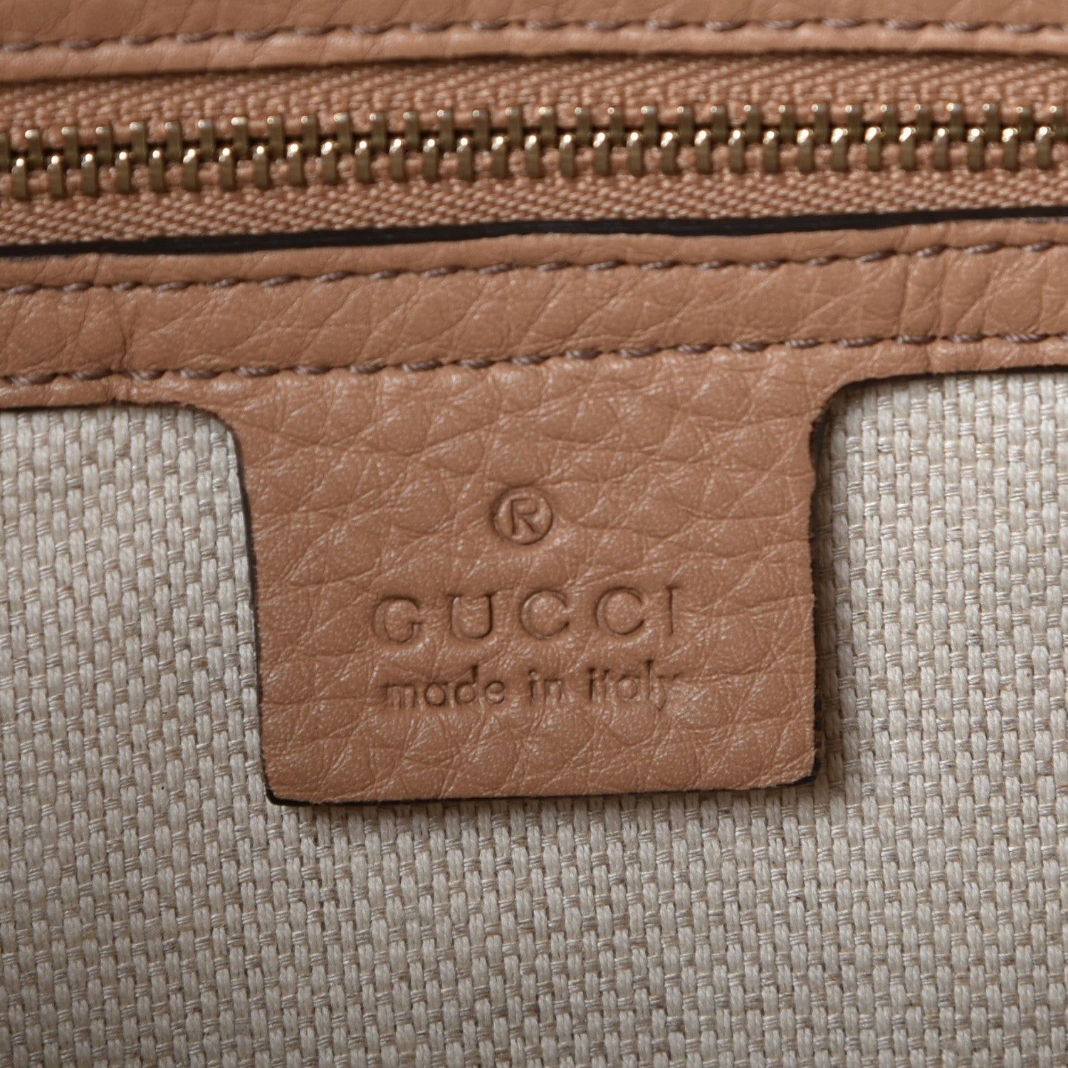 Gucci Pebbled Calfskin Large Soho Hobo Camelia 6 of 7