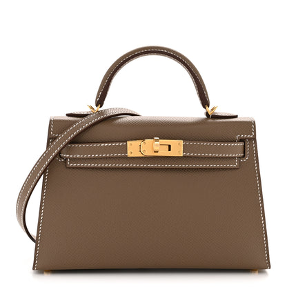 Hermes Epsom Mini Kelly Sellier 20 Etoupe 1 of 10