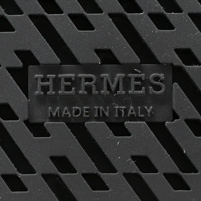Hermes Calfskin Womens Chypre Sandals 37 Black 6 of 9
