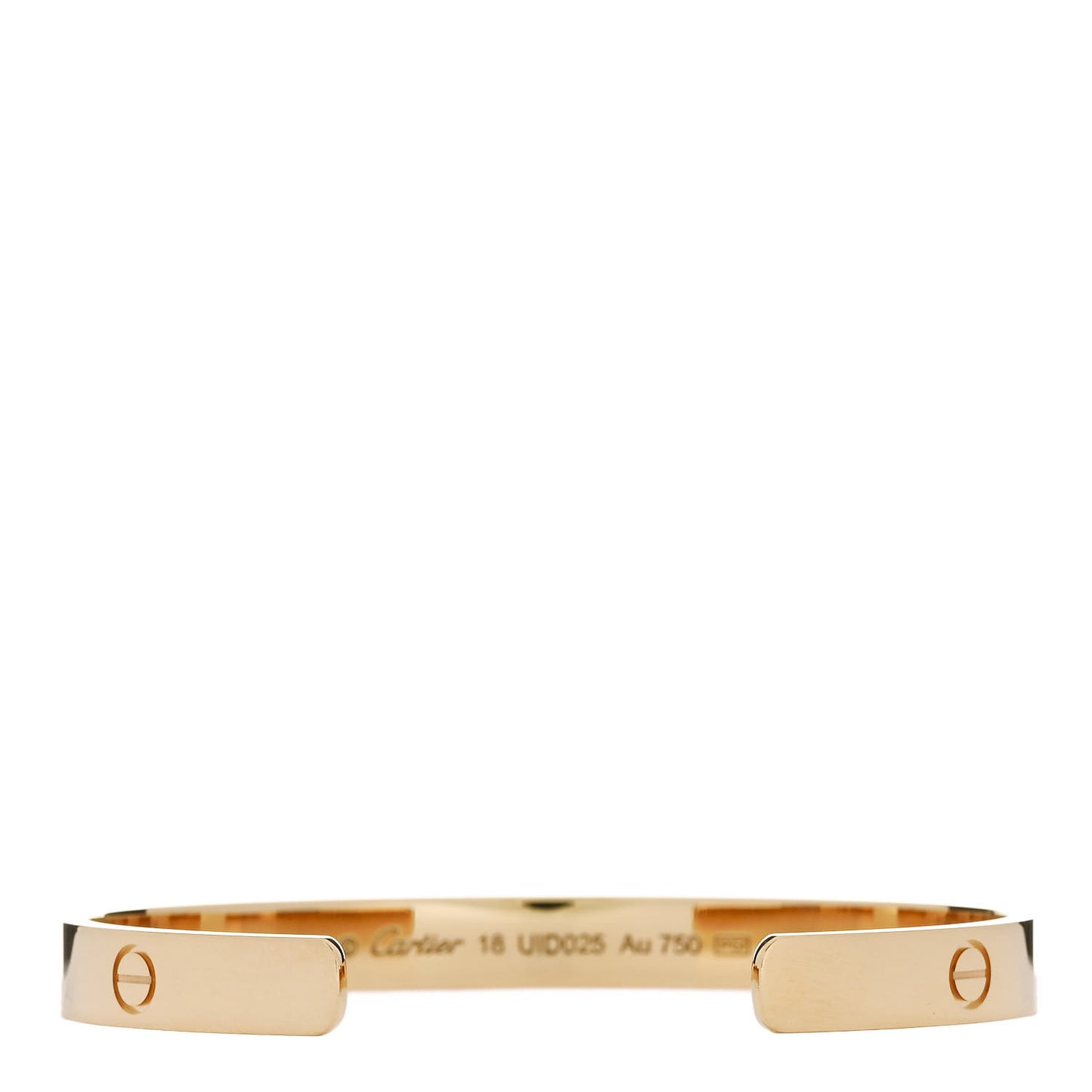 18K Yellow Gold LOVE Cuff Bracelet 18