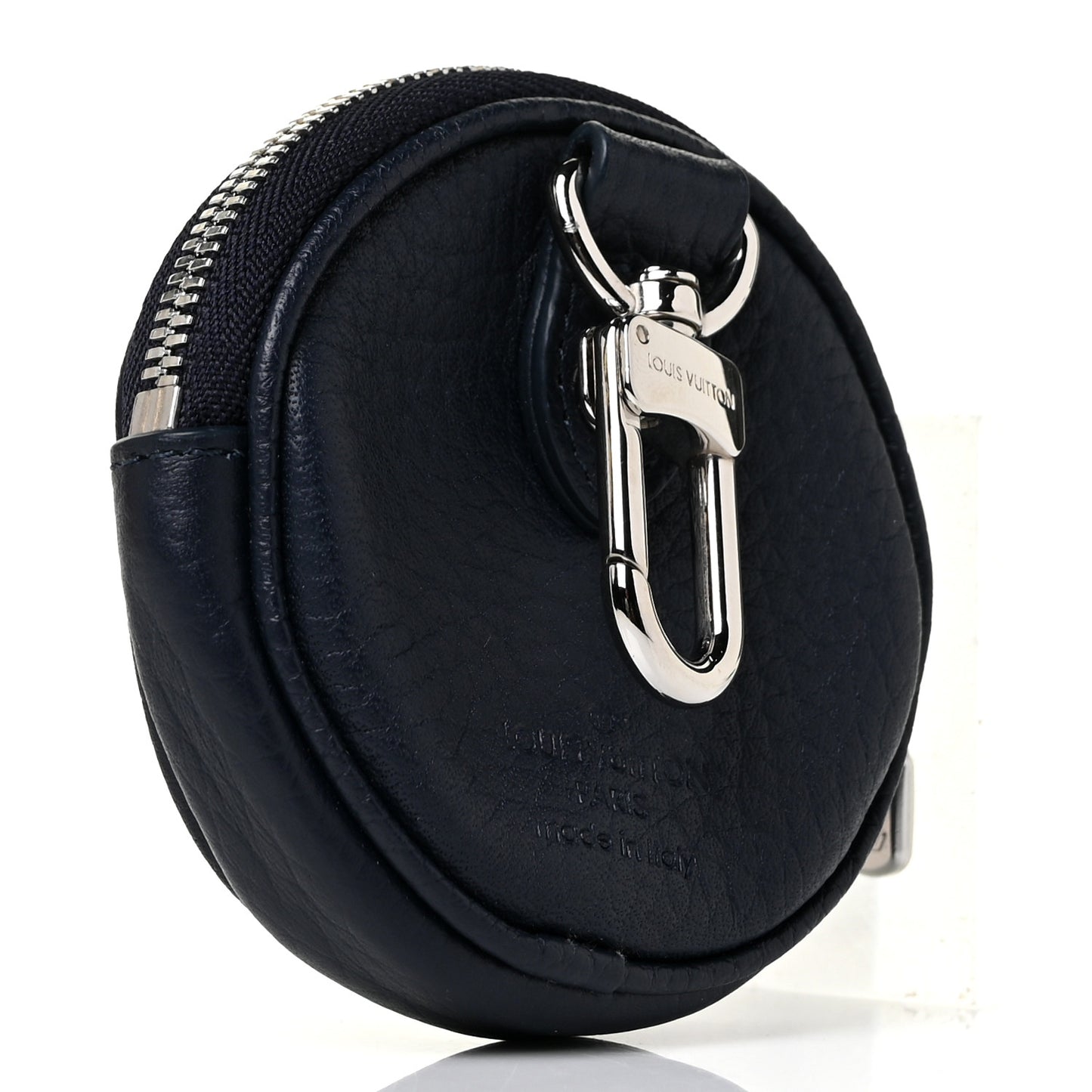 Taurillon Initials Pouch Round Coin Purse