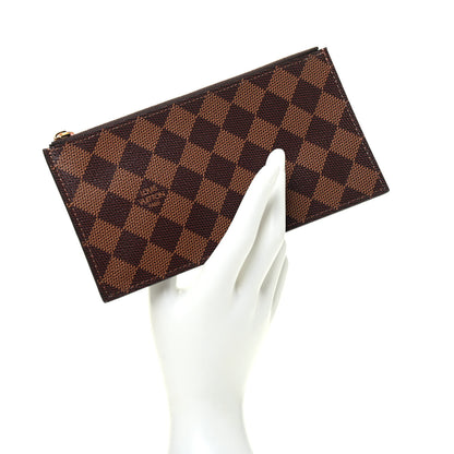 Louis Vuitton Damier Ebene Studded Felicie Chain Wallet Zippered Insert 2 of 6