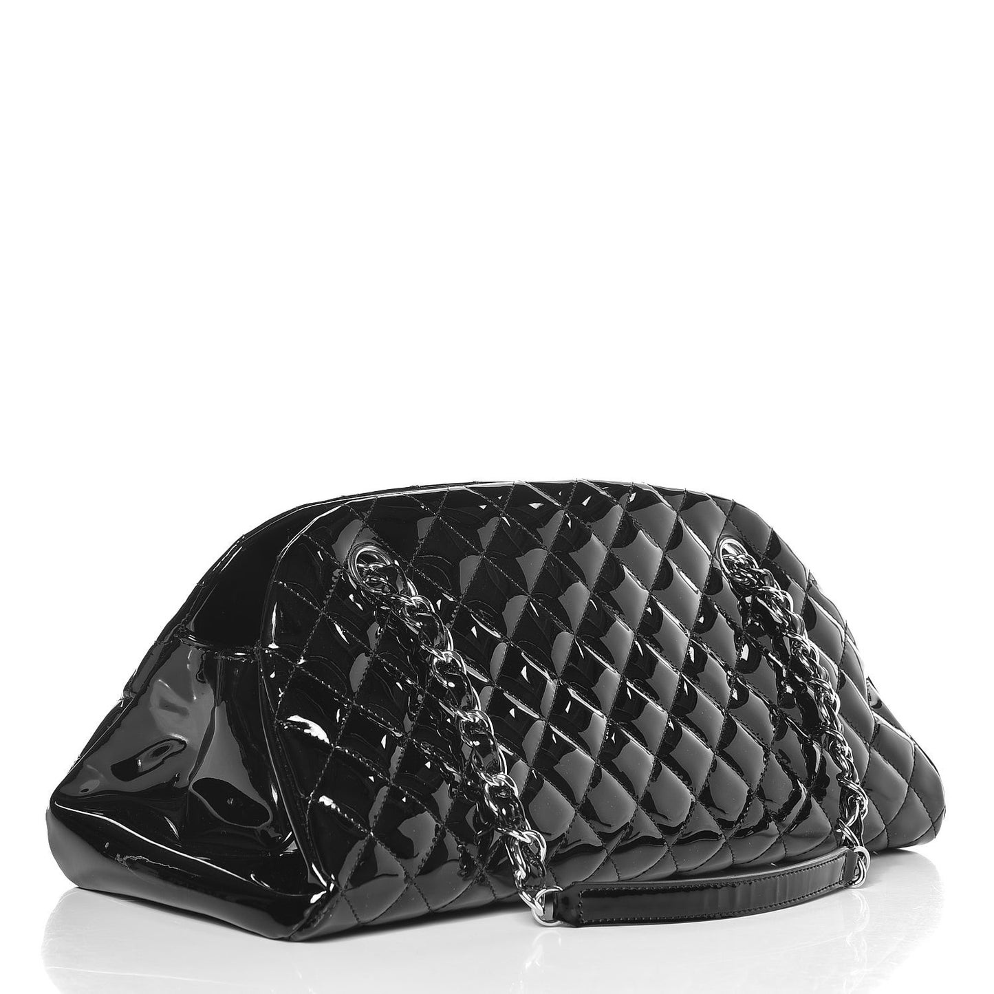 Patent Quilted Medium Just Mademoiselle Black