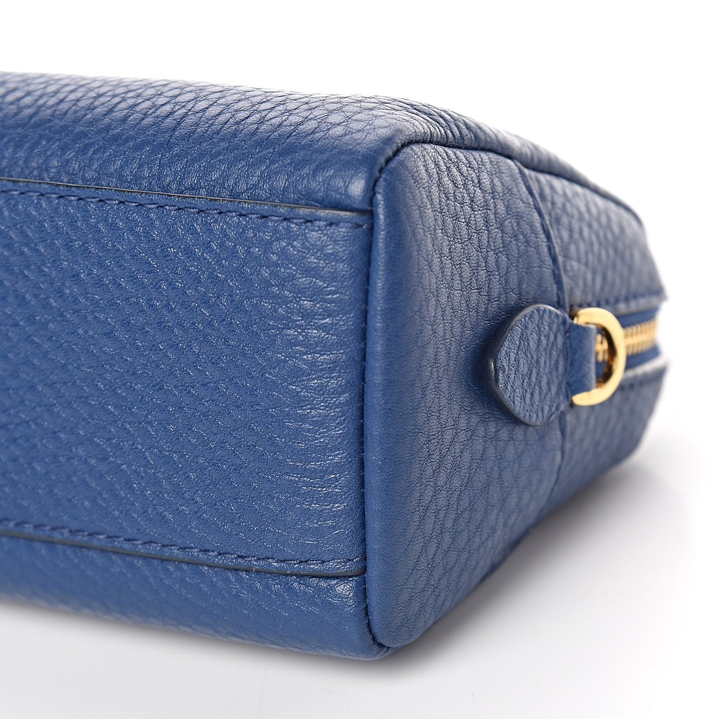 Vitello Daino Cosmetic Pouch Bleuette