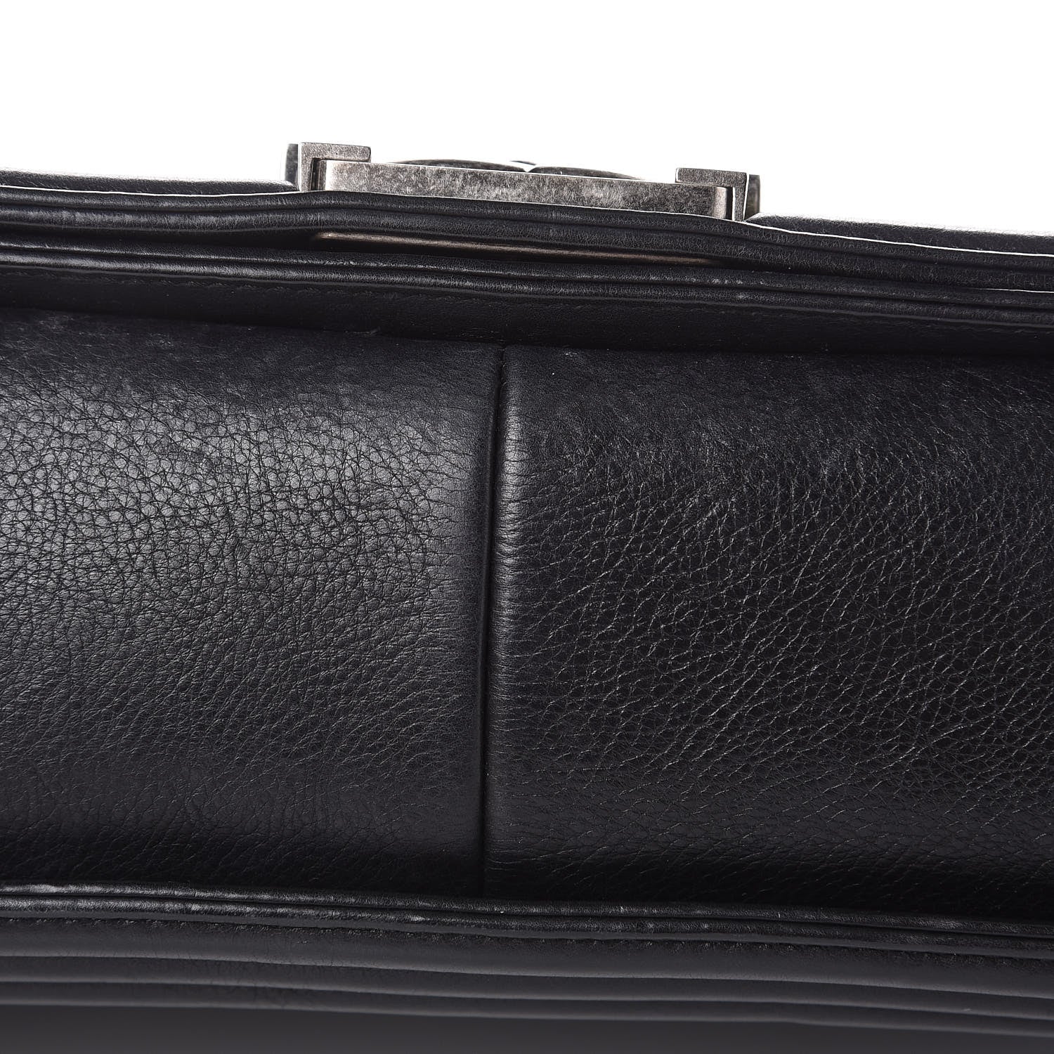 Chanel Calfskin Double Stitch Large Boy Flap Black 11 of 15