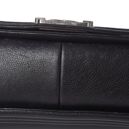 Chanel Calfskin Double Stitch Large Boy Flap Black 11 of 15