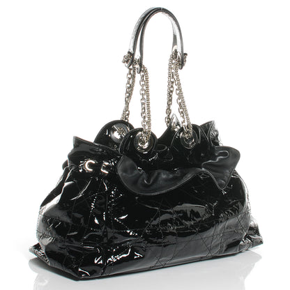 Christian Dior Patent Cannage Medium Le Trente Tote Black 3 of 7