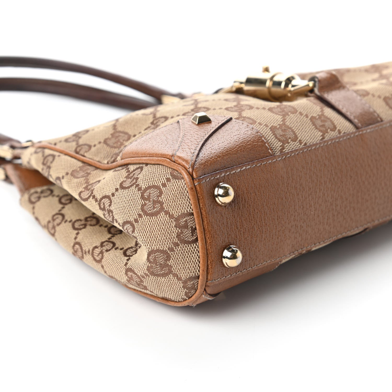 Gucci Monogram Jackie O Hobo Brown 6 of 10