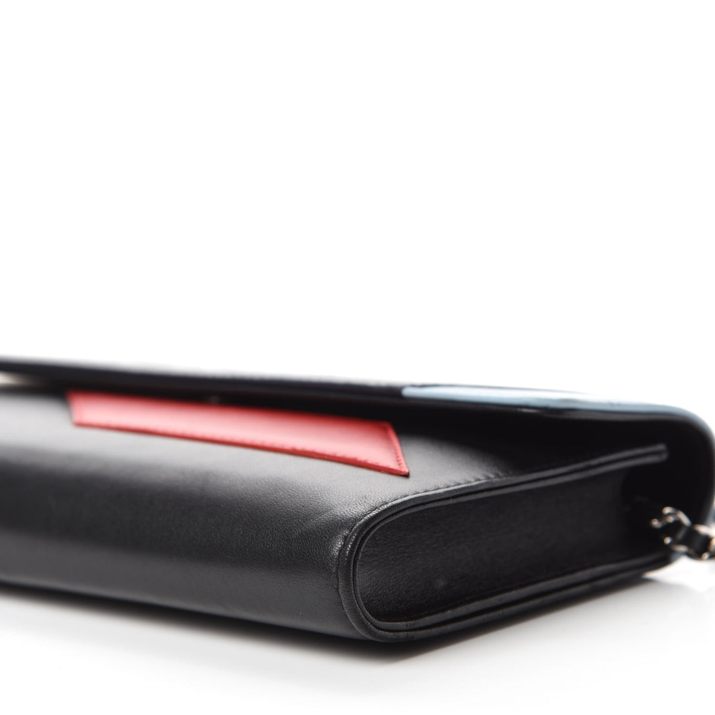 Lambskin Airlines Wallet On Chain WOC Blue Black Red
