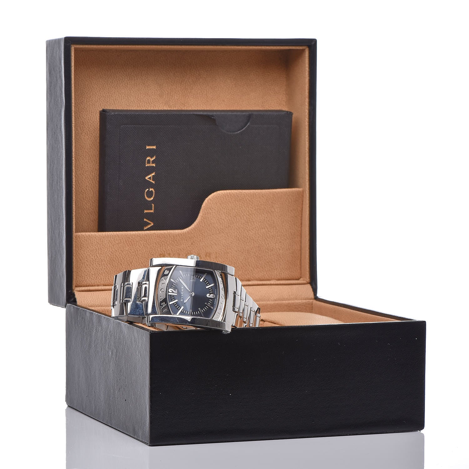 Bulgari Stainless Steel 35mm Assioma Quartz Watch Blue 7 of 7