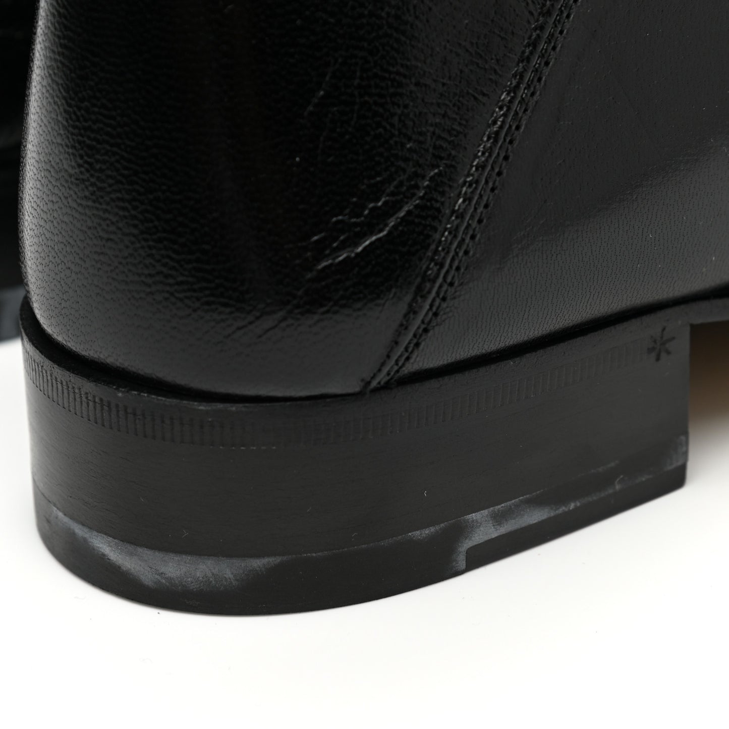 Goatskin Womens Horsebit Mid-Heel Loafers 40 Black