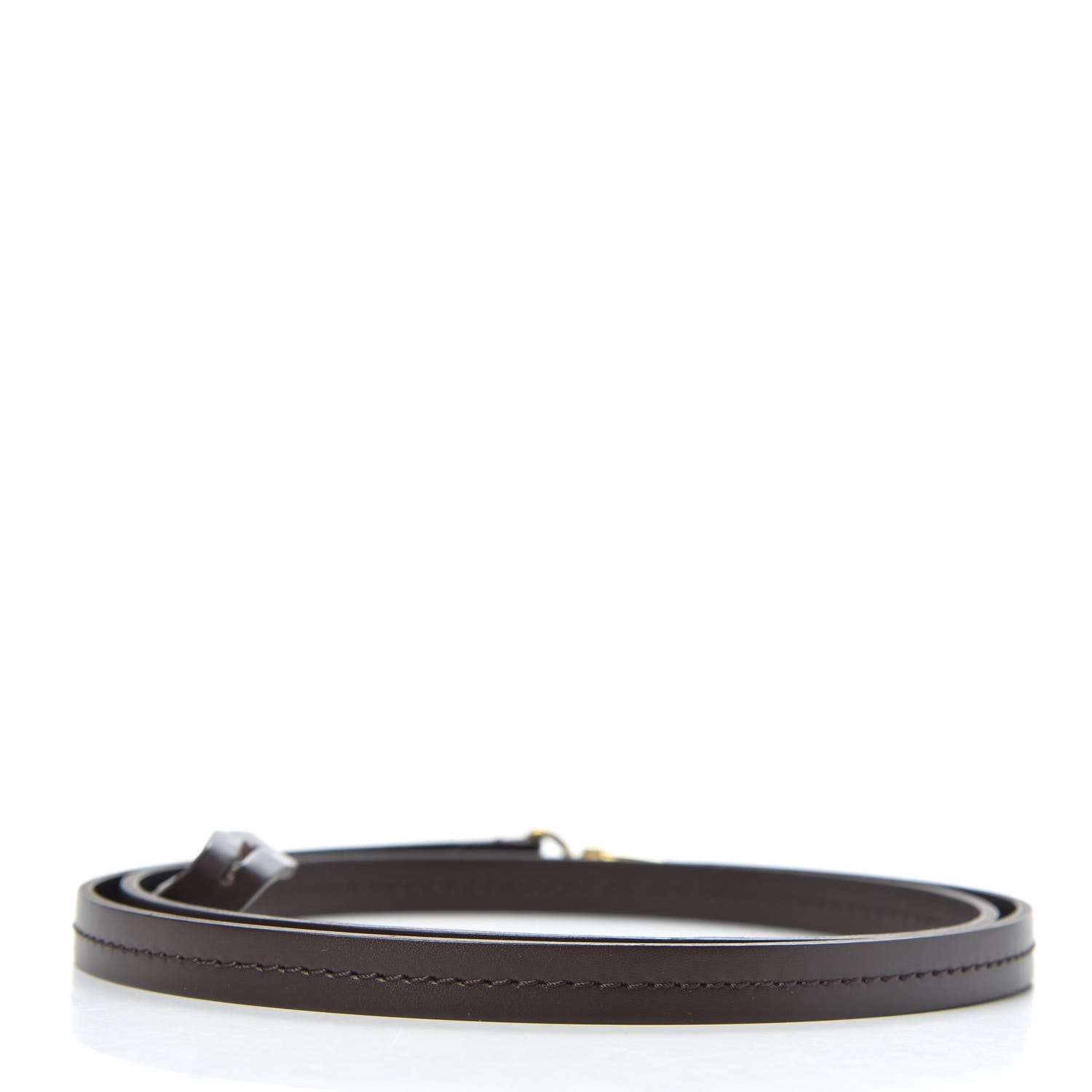 Louis Vuitton Calfskin 12mm Favorite Long Strap Brown 2 of 3