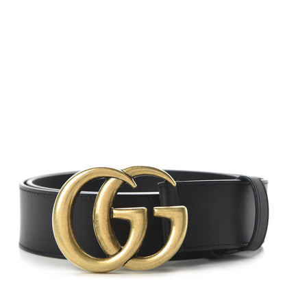 Gucci Calfskin Double G 40mm Belt 80 32 Black 1 of 6