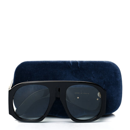 Gucci Oversized Aviator Sunglasses GG0152S Black 9 of 9