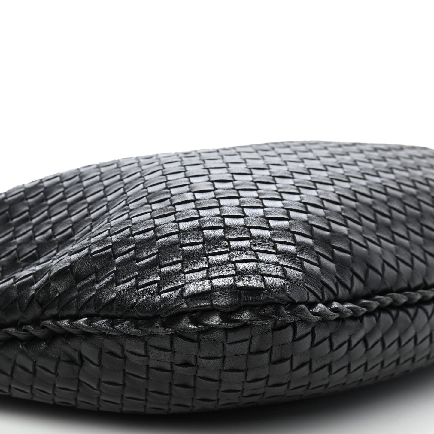 Nappa Intrecciato Large Veneta Hobo Black
