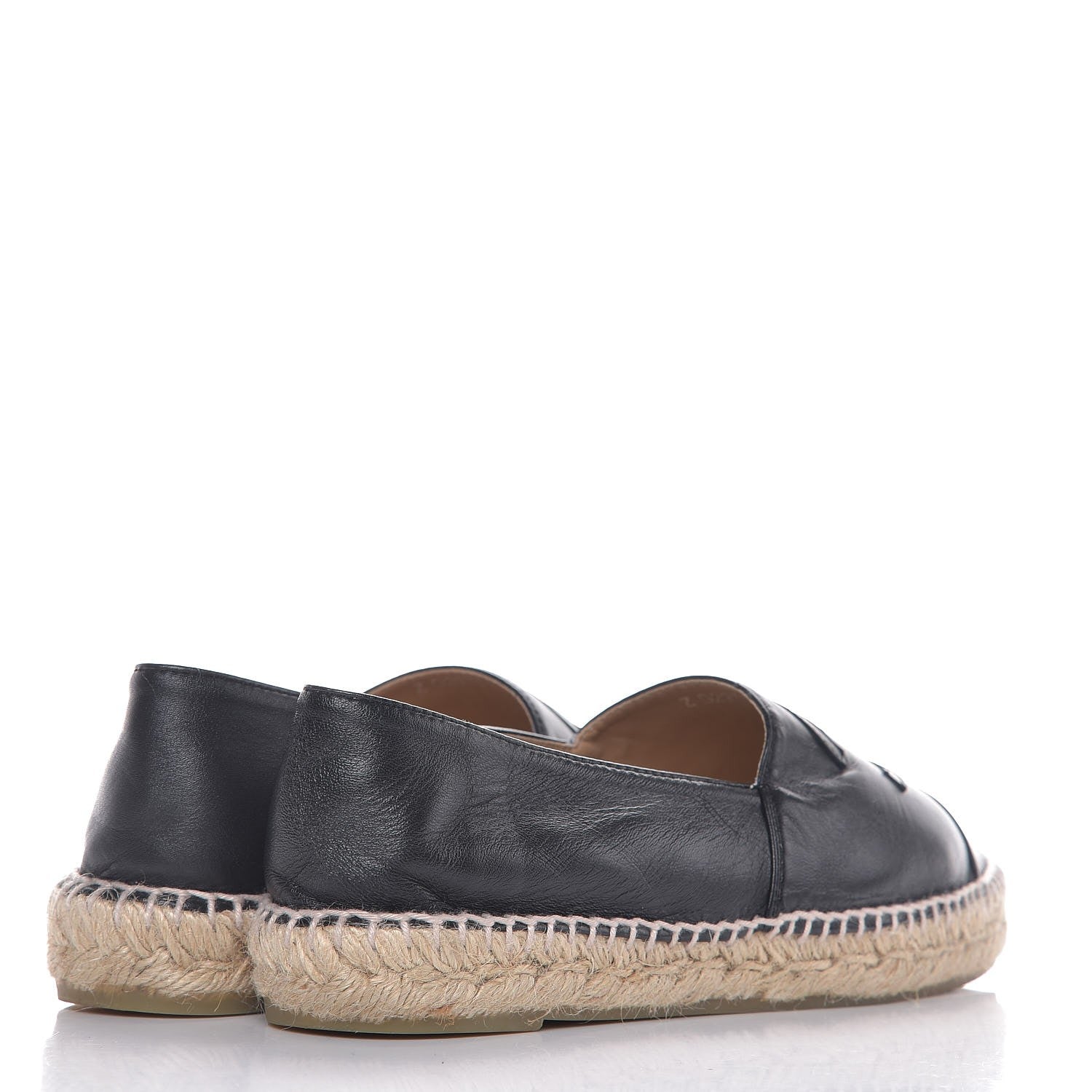 Chanel Lambskin CC Espadrilles 40 Black 4 of 9