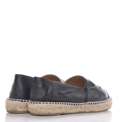 Chanel Lambskin CC Espadrilles 40 Black 4 of 9