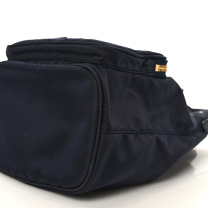 Prada Saffiano Tessuto Nylon Mini Bucket Crossbody Bag Navy 7 of 8