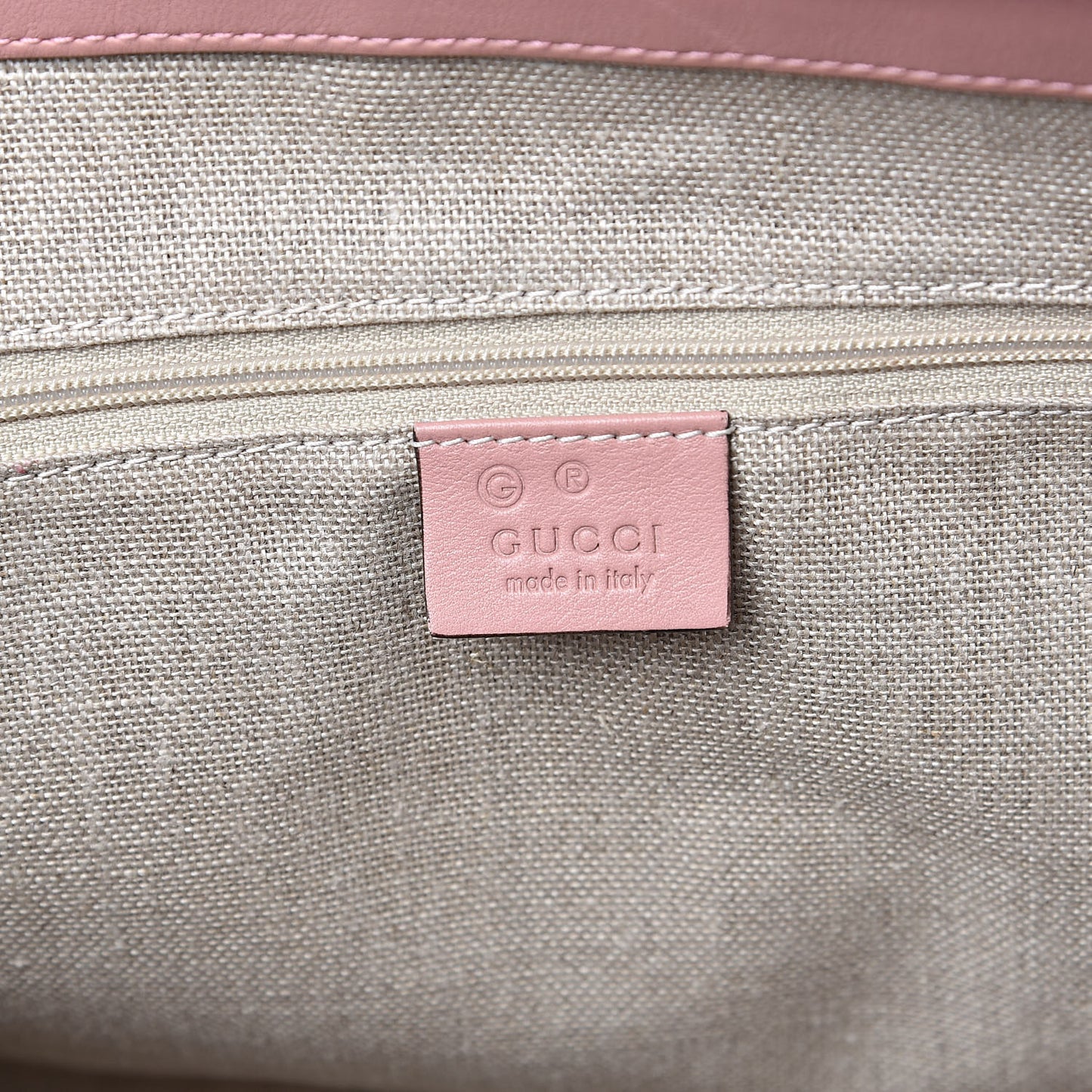 Soft Microguccissima Medium Zippered Satchel Soft Pink