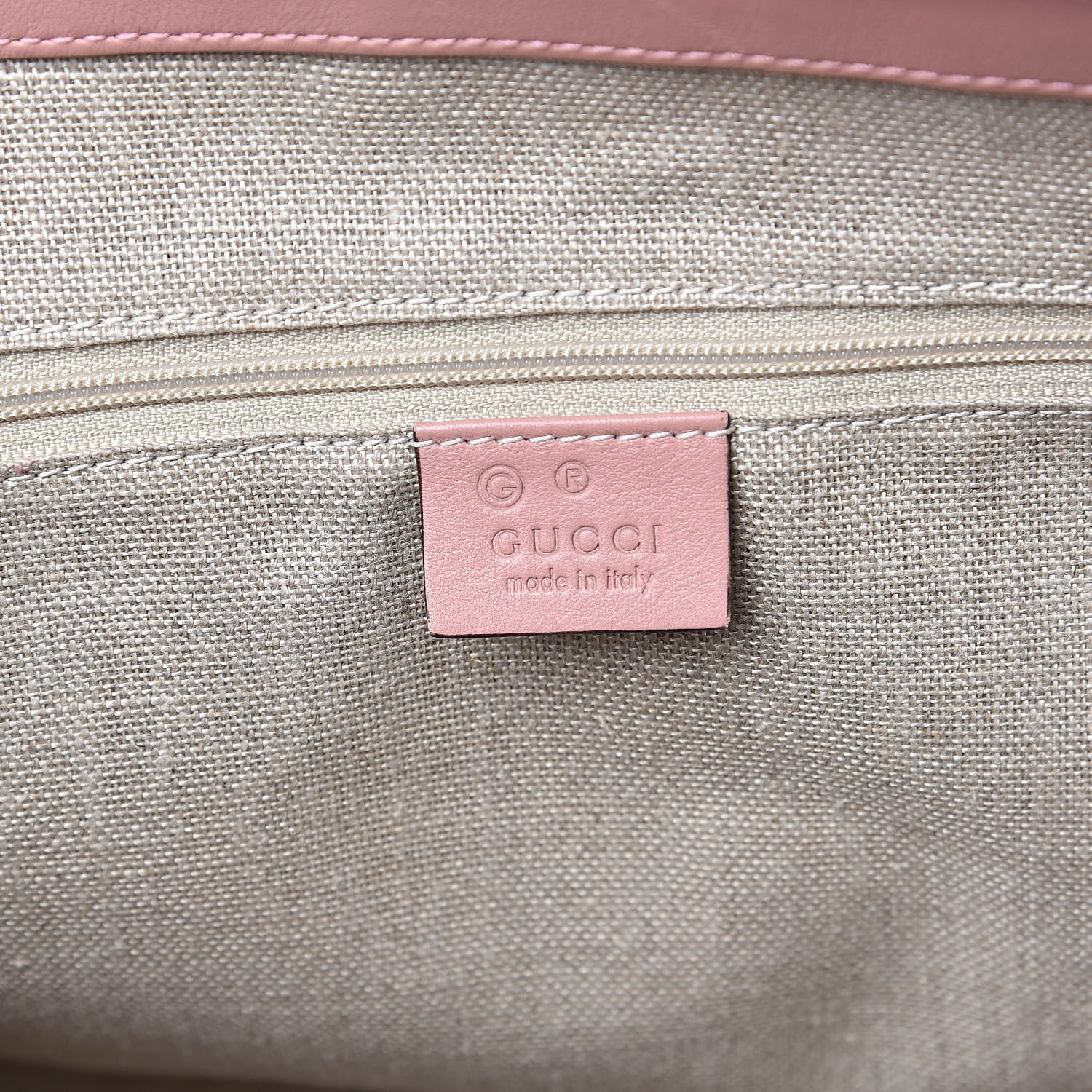 Gucci Soft Microguccissima Medium Zippered Satchel Soft Pink 6 of 13